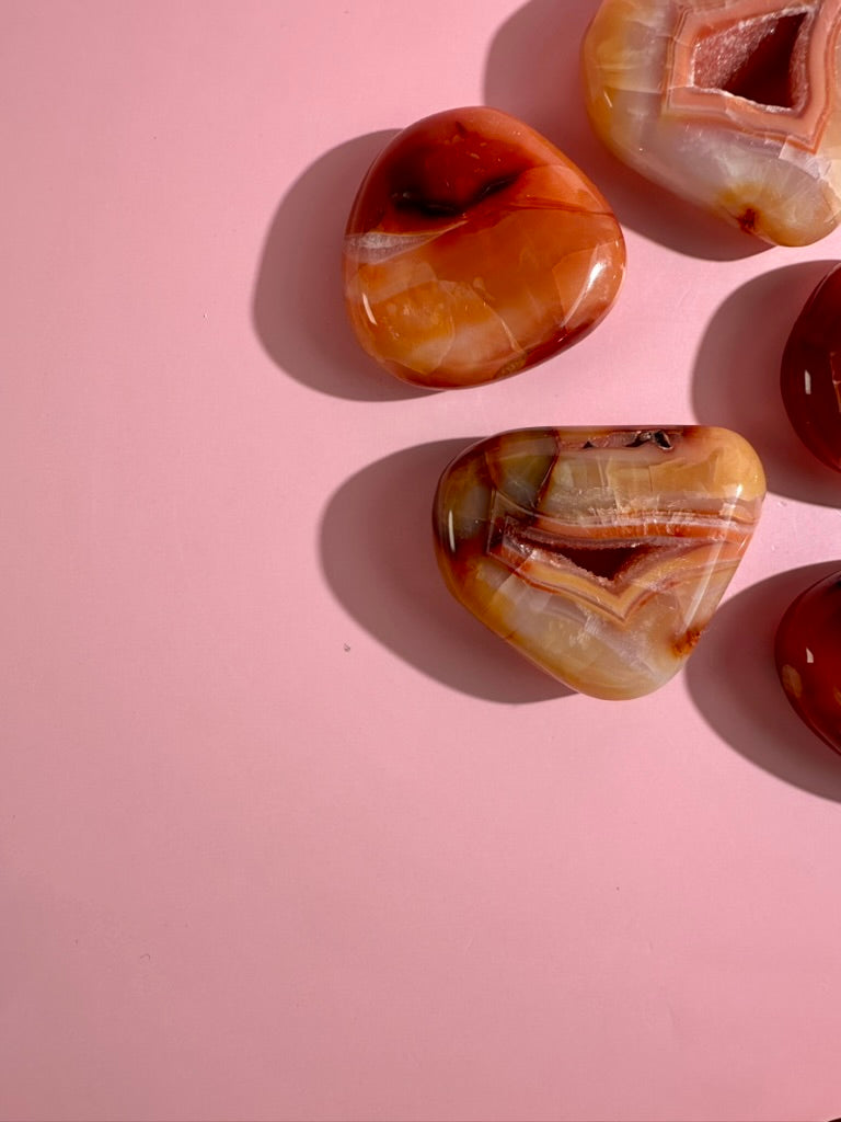 Carnelian Irregular Flat Palm