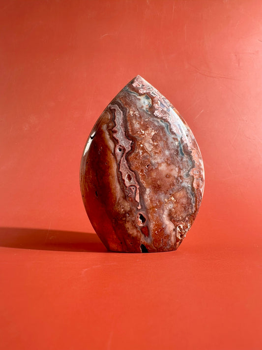 Indonesian Pink Crazy Lace Agate Flame – Option B | Confidence, Joy & Feminine Energy