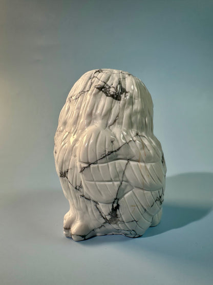 Howlite Owl Carving