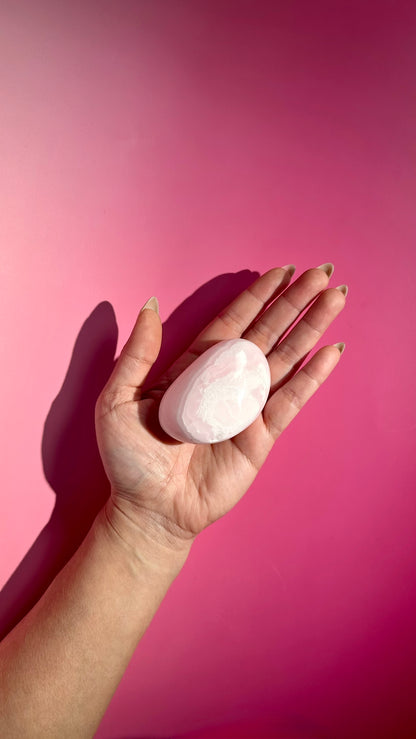 Perfectly Imperfect Pink Mangano Calcite Freeform (UV Reactive) Misfit