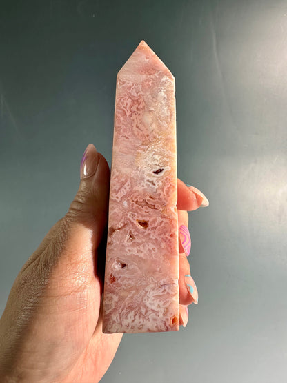 Intuitively Chosen Indonesian Pink Carnelian Tower | Love, Courage & Vitality Crystal