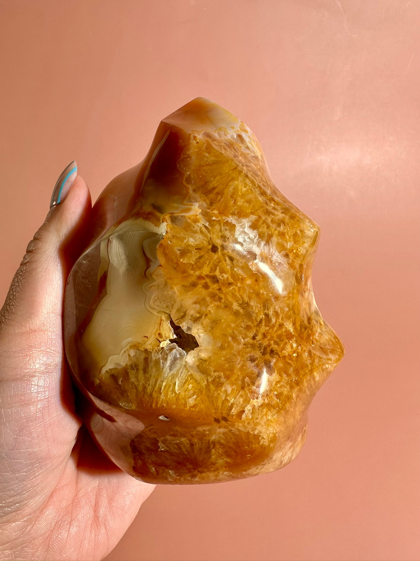 Carnelian Flame – Option J | Motivation, Confidence & Grounding Crystal