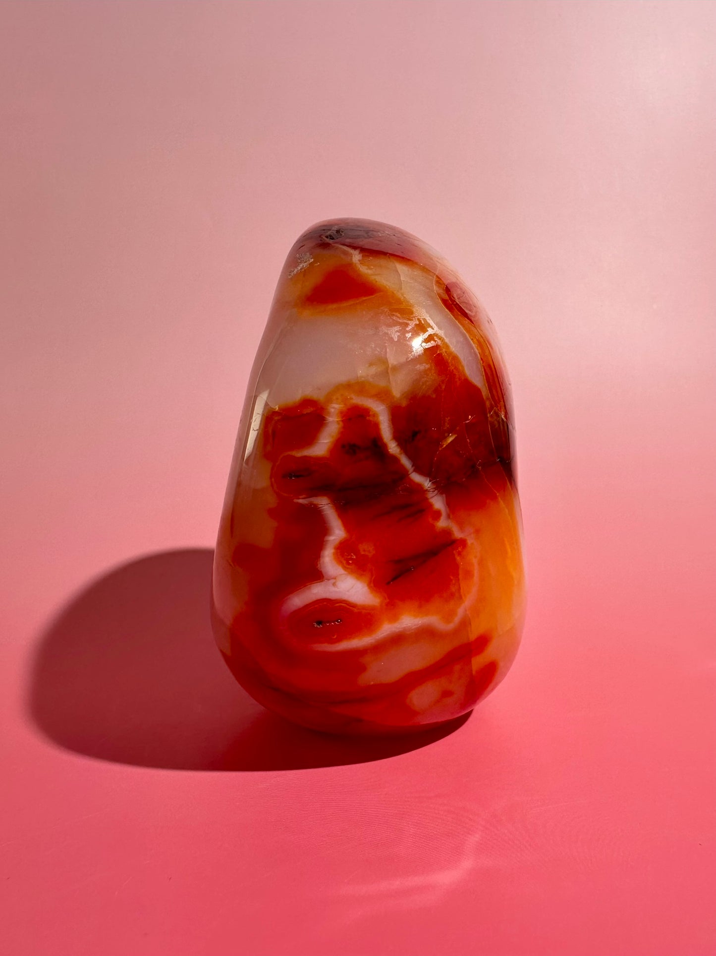 Carnelian Standing Freeform – Option J | Courage, Manifestation & Abundance Crystal