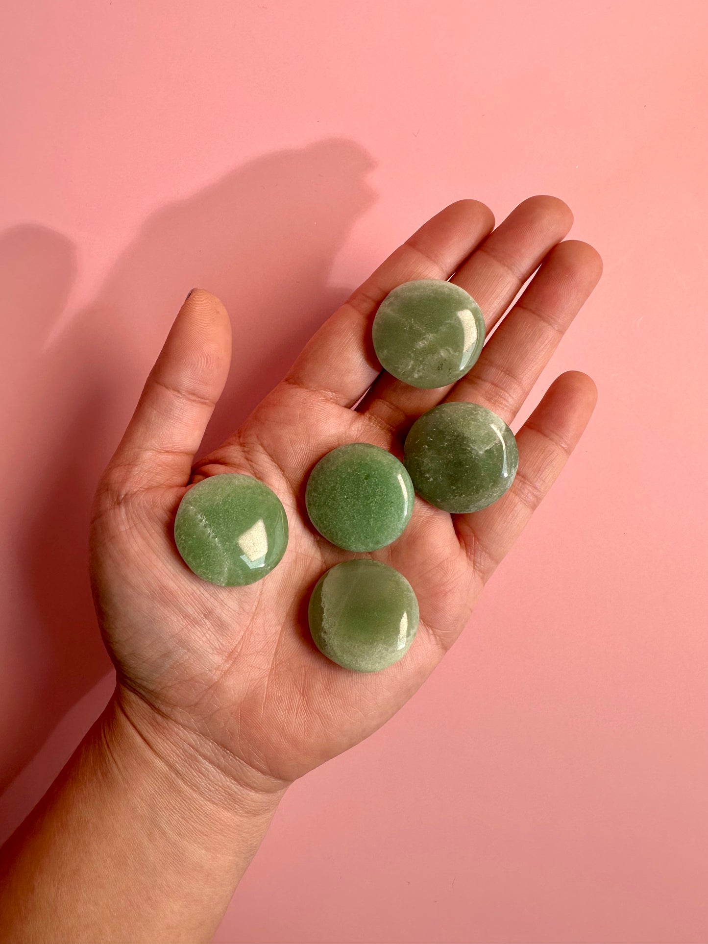 Green Aventurine Mini Flat Palm