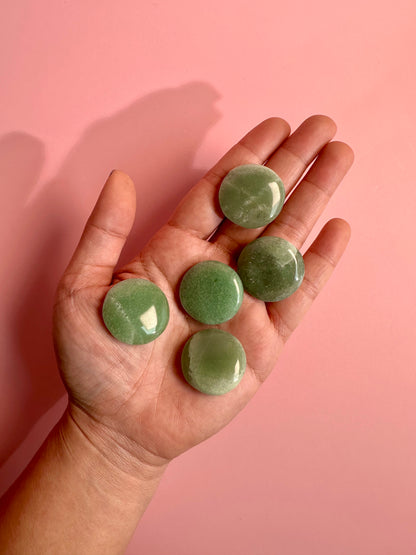 Green Aventurine Mini Flat Palm