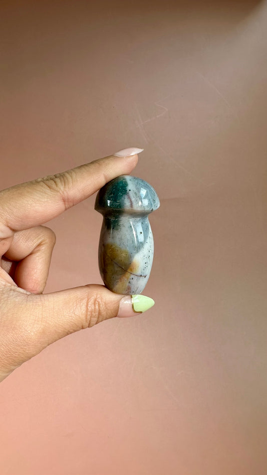 Small Sea Jasper Mushroom – Option B