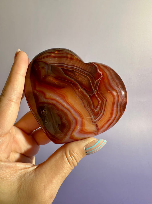 Carnelian Heart – Option E | Motivation, Joy & Positive Transformation