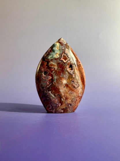 Indonesian Pink Crazy Lace Agate Flame – Option E | Joyful Energy, Emotional Balance & Statement Crystal