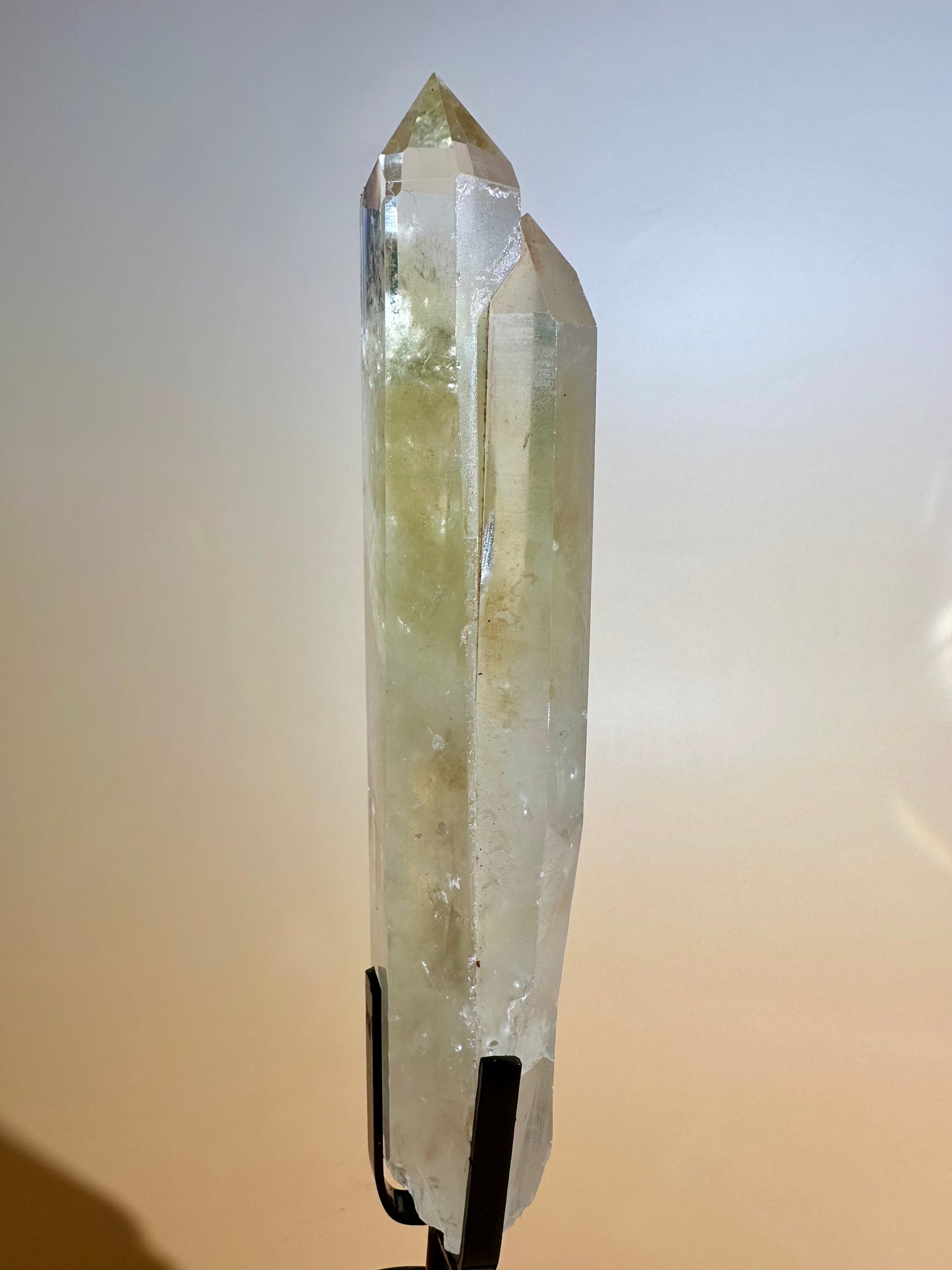 Citrine Polished Point on Stand – Option C | Manifestation, Joy & Abundance Energy