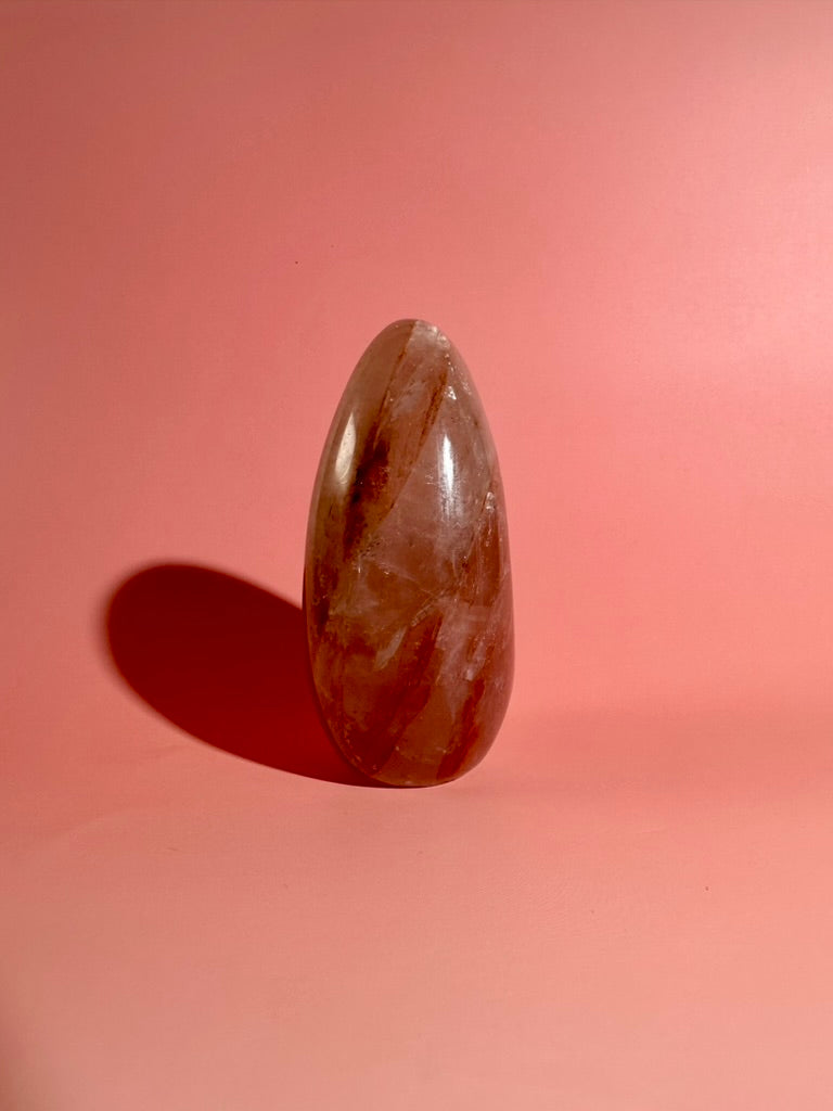 Fire Quartz Standing Freeform Option C | One-of-a-Kind Collector Crystal