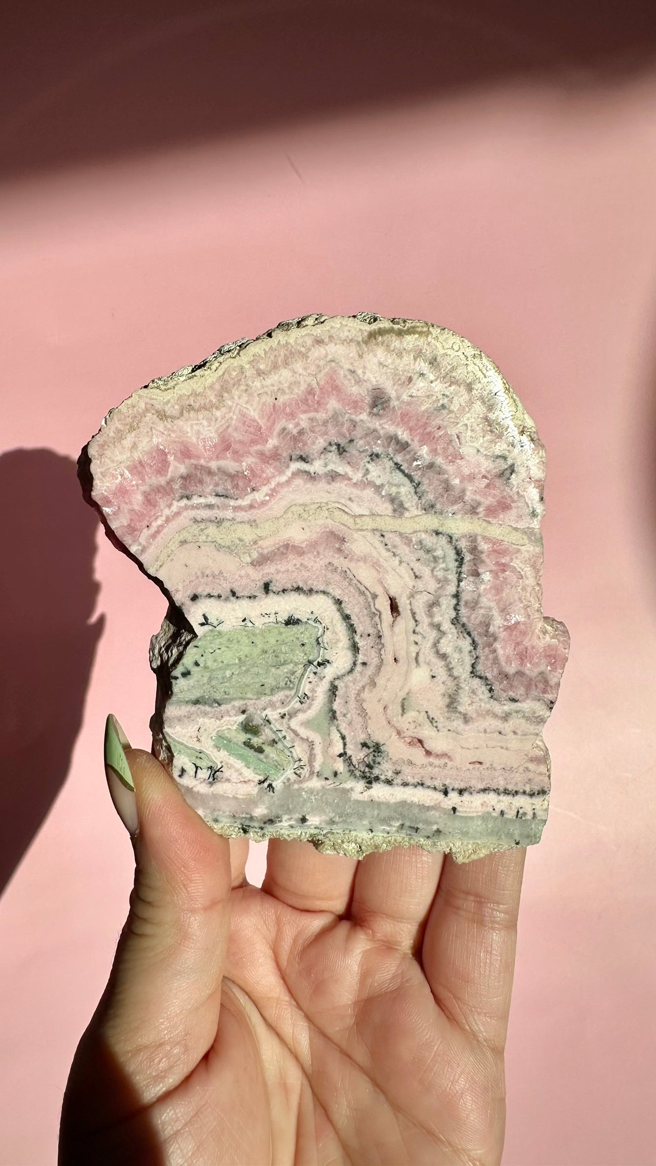 Peruvian Rhodochrosite Slab – Option C