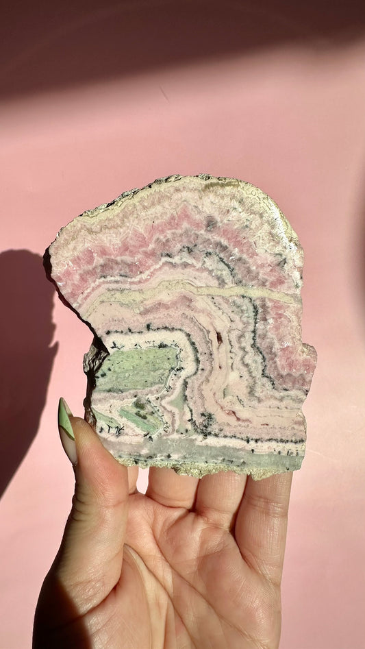 Peruvian Rhodochrosite Slab – Option C