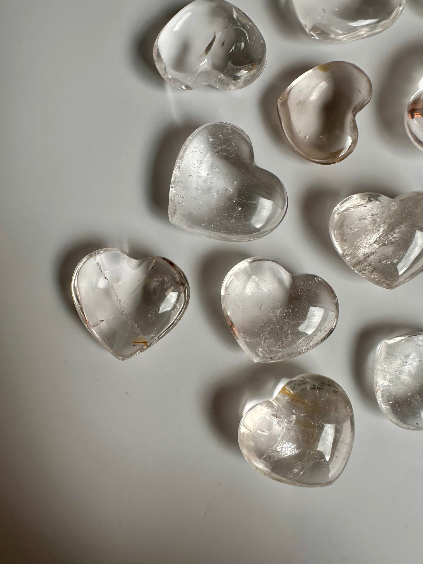 Small Clear Quartz Heart