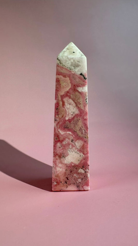 Peruvian Rhodonite Tower – Option A