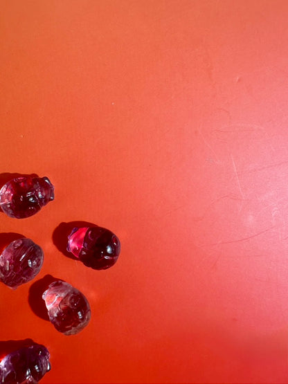Mini Rainbow Fluorite Ladybug | Crystal Carving
