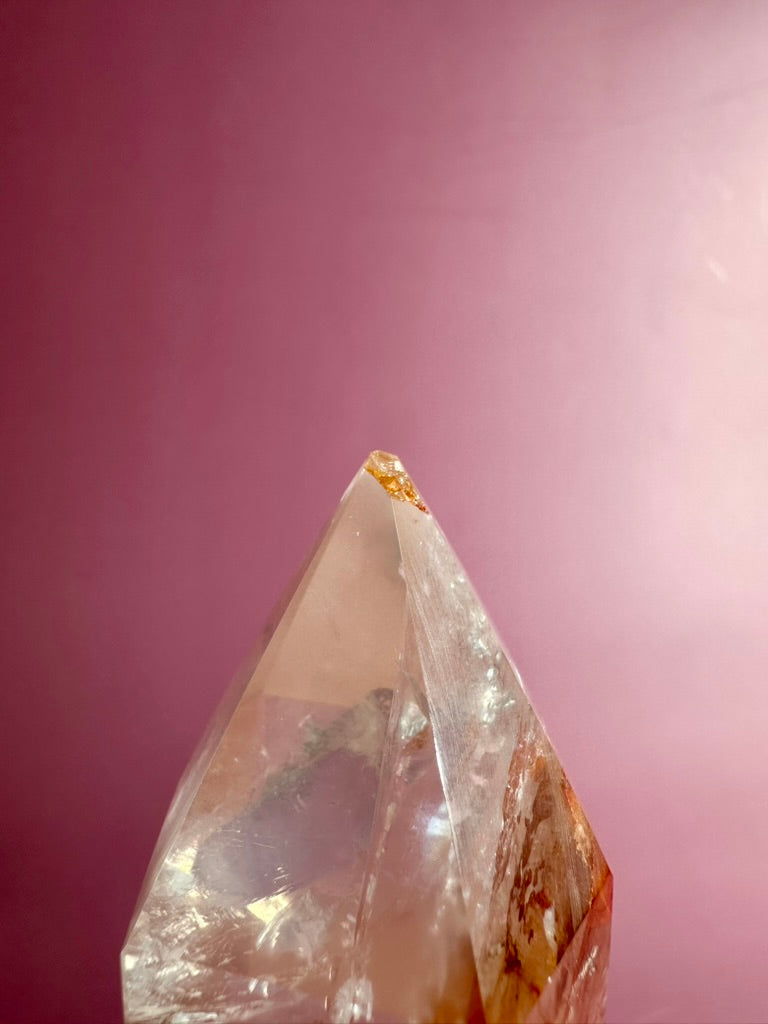 Perfectly Imperfect Fire Quartz Tower – Option D Misfit | Empowerment Crystal