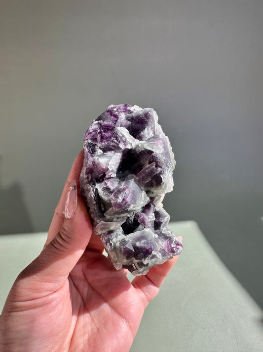 Green & Purple Fluorite Specimen – Option A