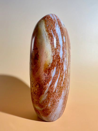 Orange & Peach Ocean Jasper Standing Freeform | One of a Kind Joy, Renewal & Collector Crystal