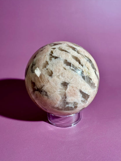 Graphic Feldspar Sphere – Option D | Personal Growth, Clarity & Grounding Energy