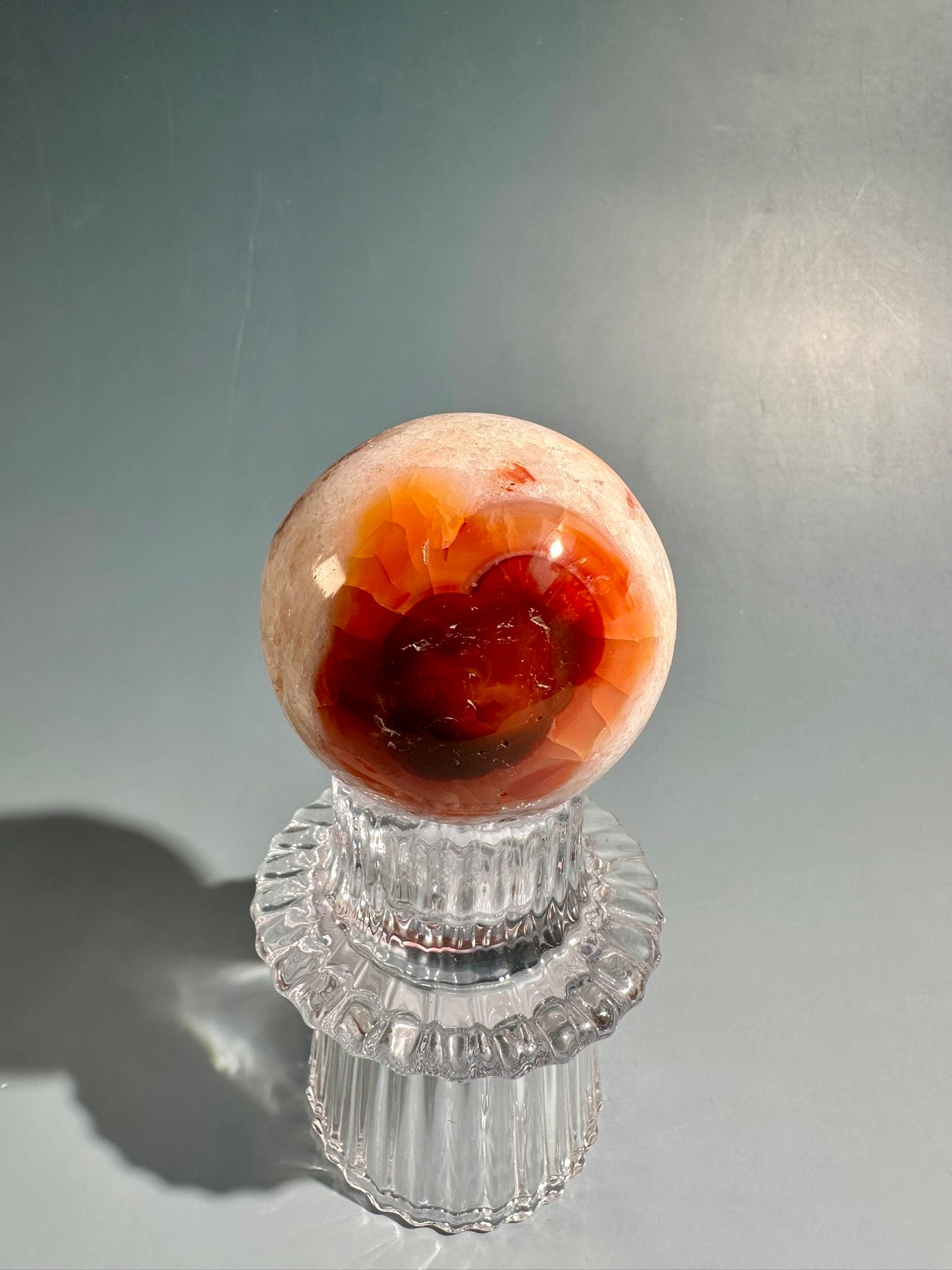 Carnelian Sphere – Option H | Abundance, Creativity & Joy Crystal