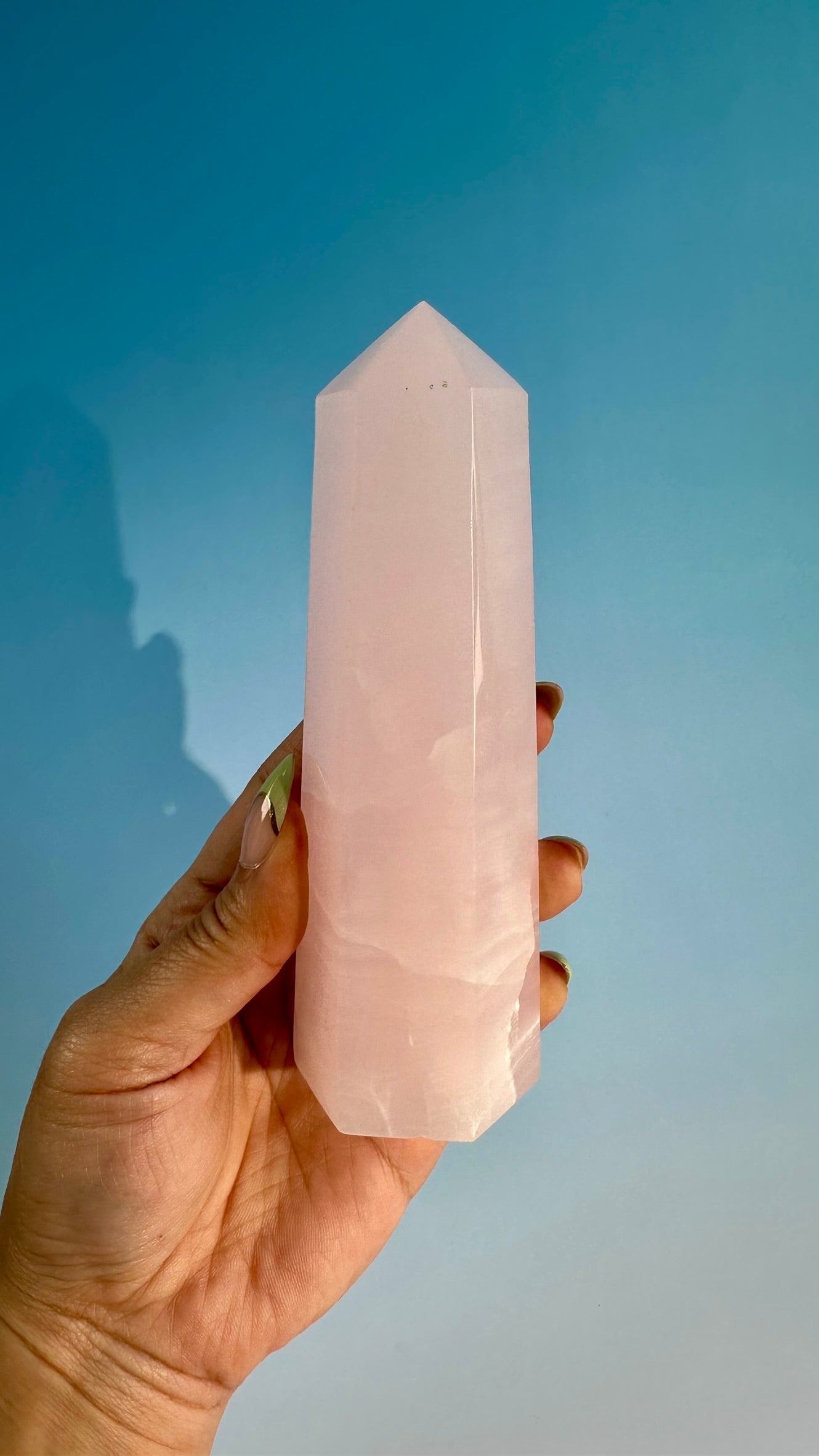 Pink Calcite UV Reactive Tower – Option B