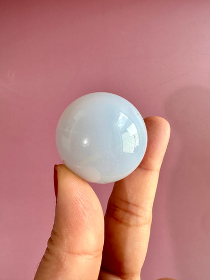 Small Blue Chalcedony Sphere