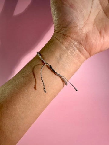 2mm Labradorite Adjustable Beaded Bracelet