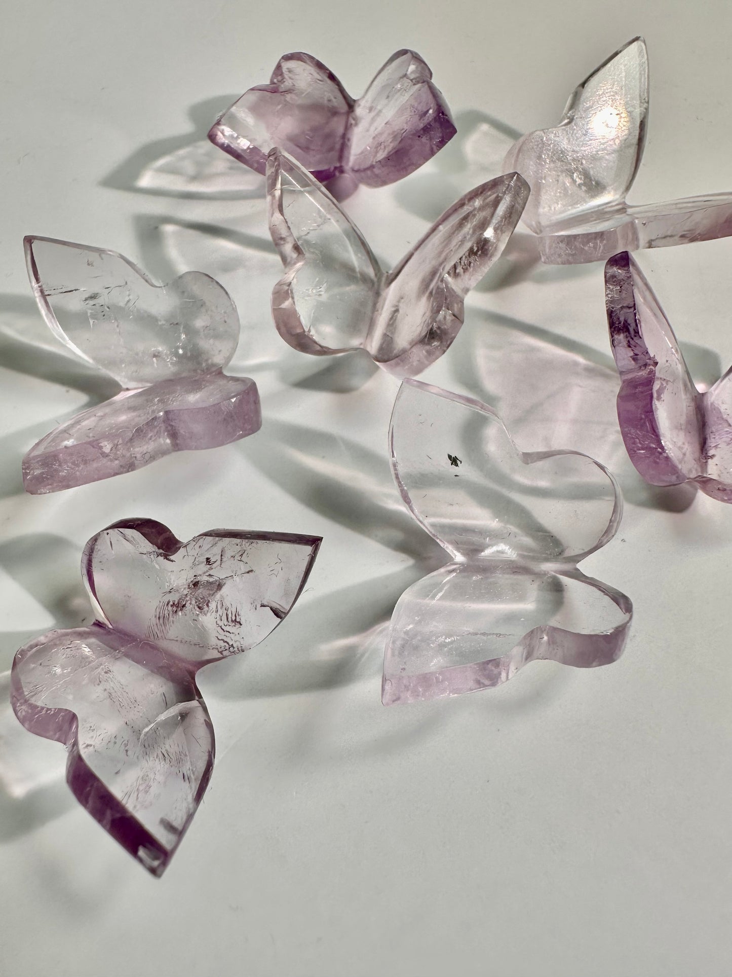 Mini 3D Amethyst Butterfly Carving