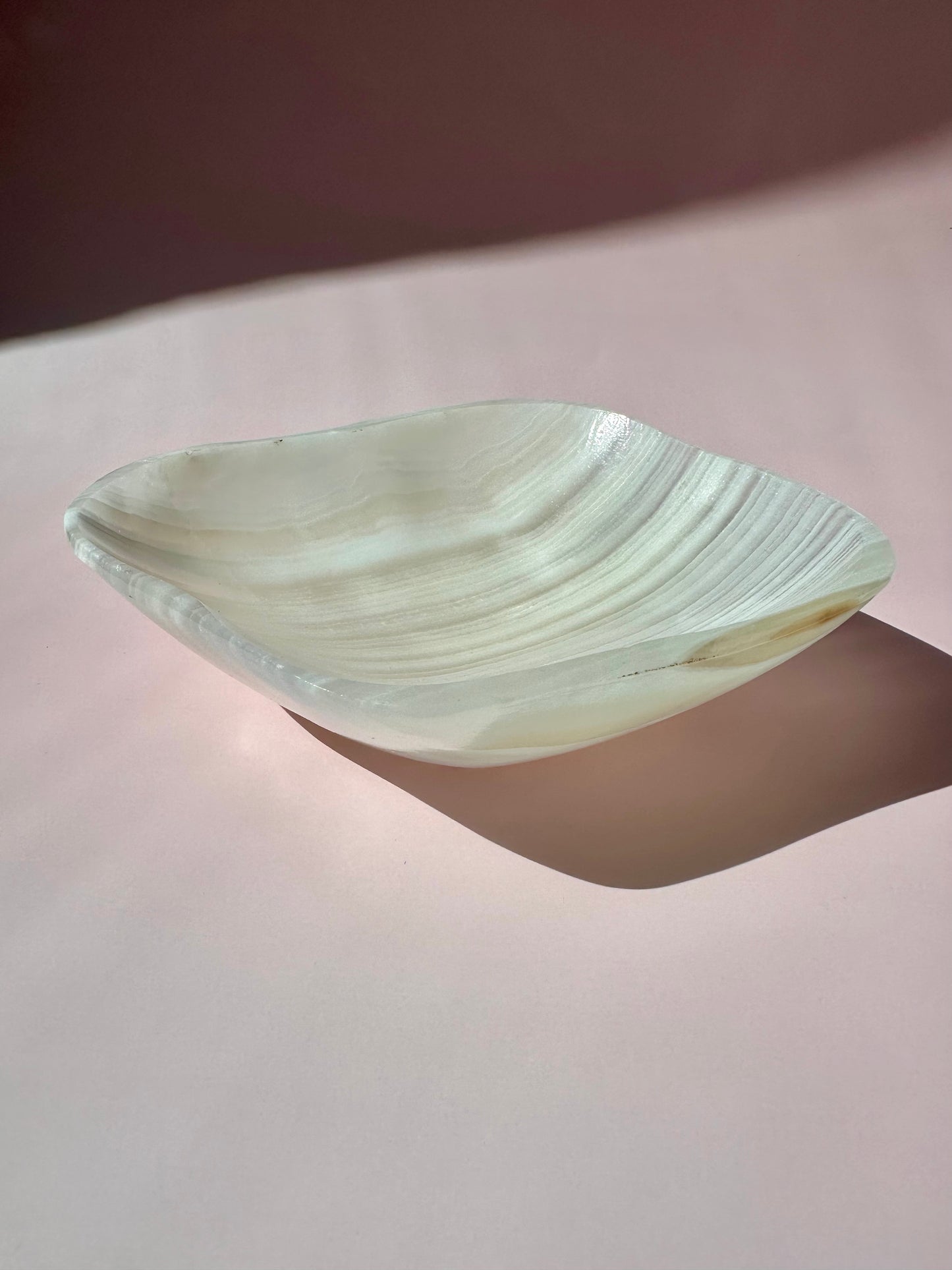 White Onyx Irregular Bowl
