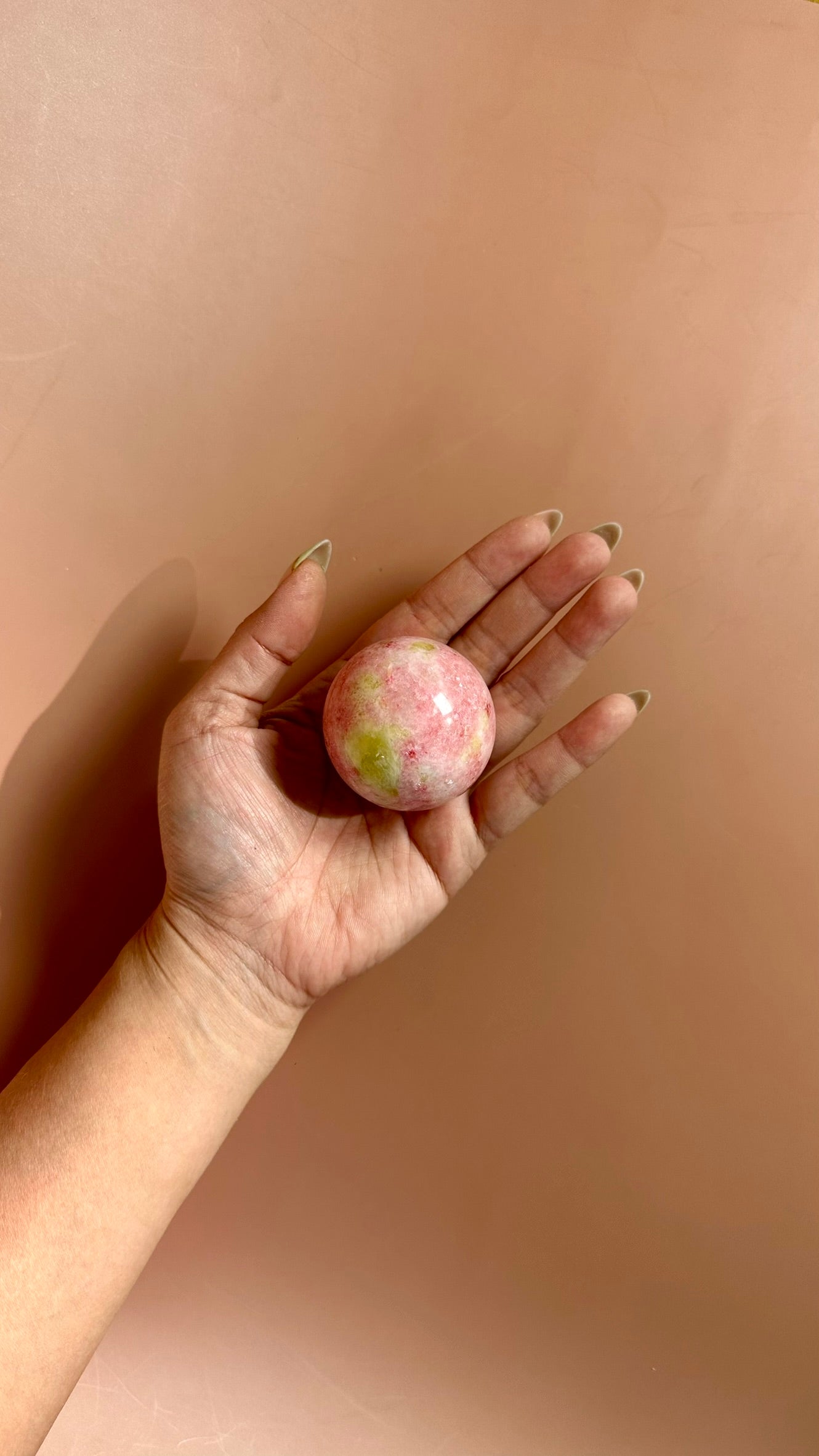 Thulite with Epidote Sphere – Option C