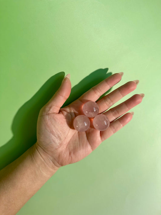 Small Mozambique Rose Quartz Sphere