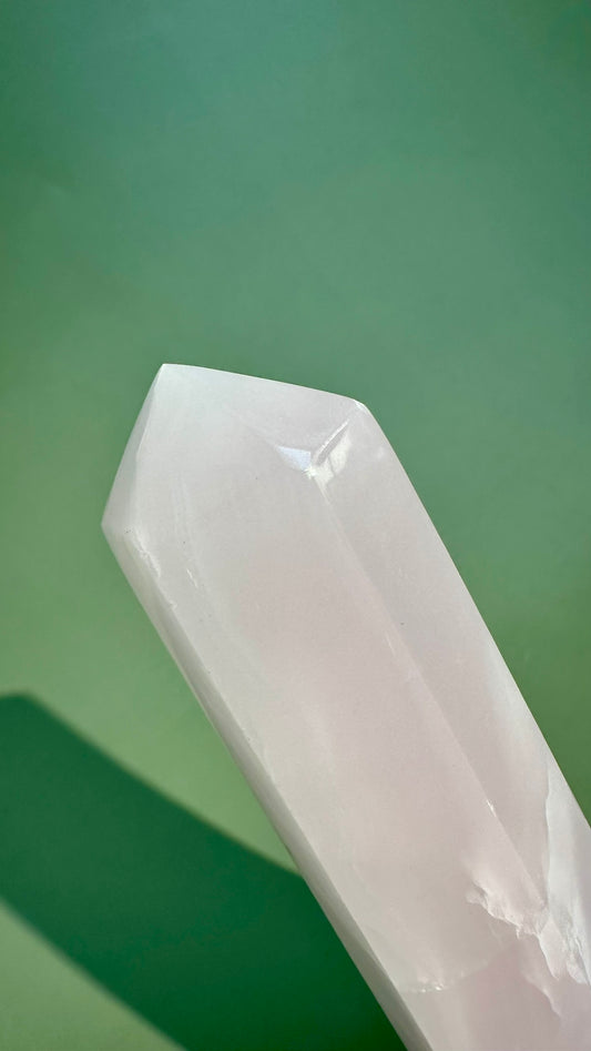 Pink Calcite UV Reactive Tower – Option C