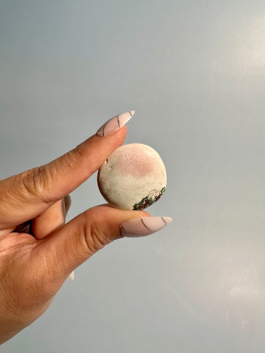 Unicorn Jasper Mini Round Flat Palm