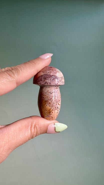 Small Sea Jasper Mushroom – Option A