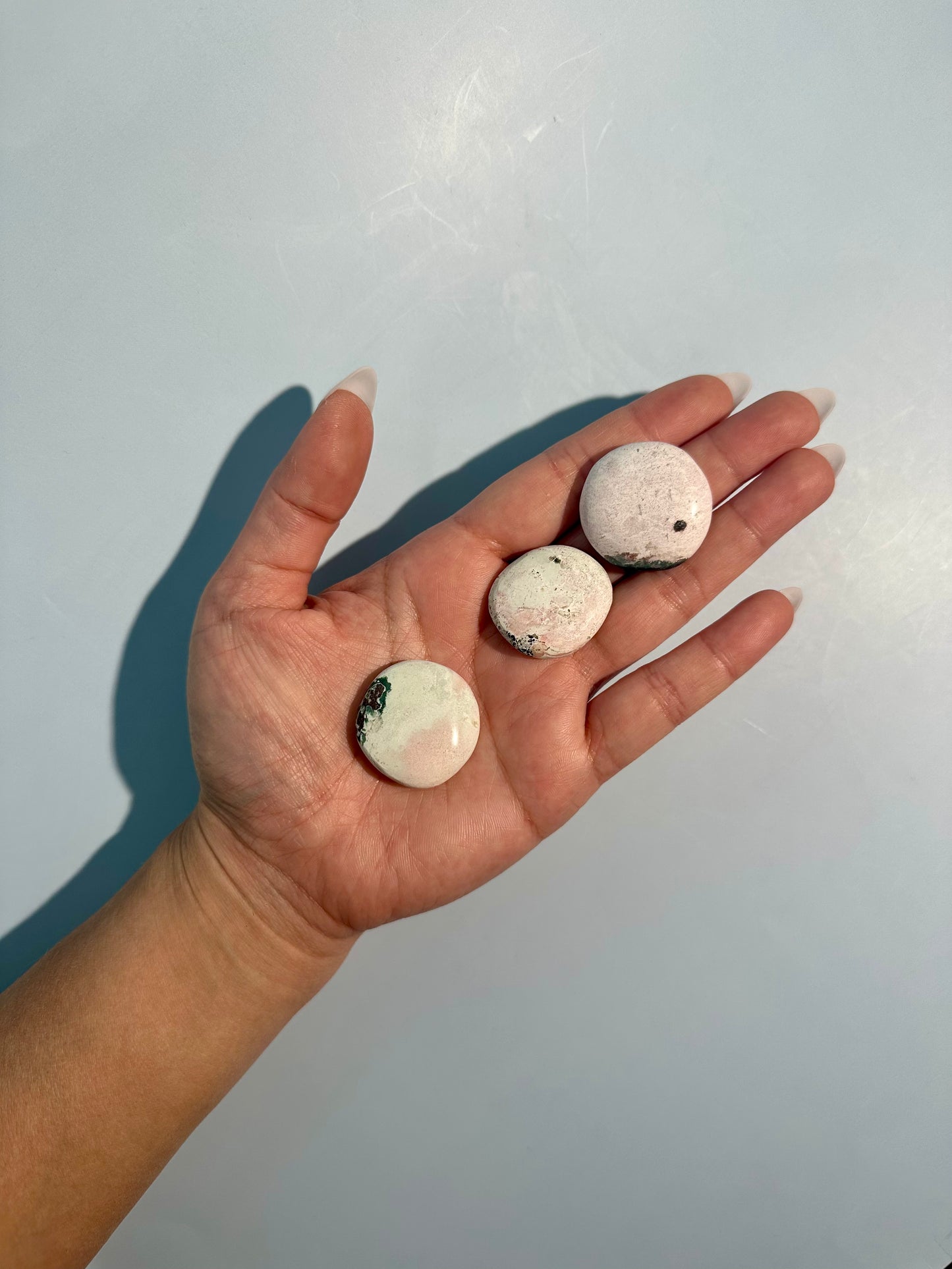 Unicorn Jasper Mini Round Flat Palm