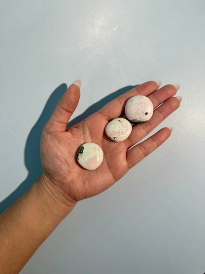 Unicorn Jasper Mini Round Flat Palm