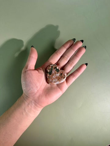 Ocean Jasper Heart Carving – A