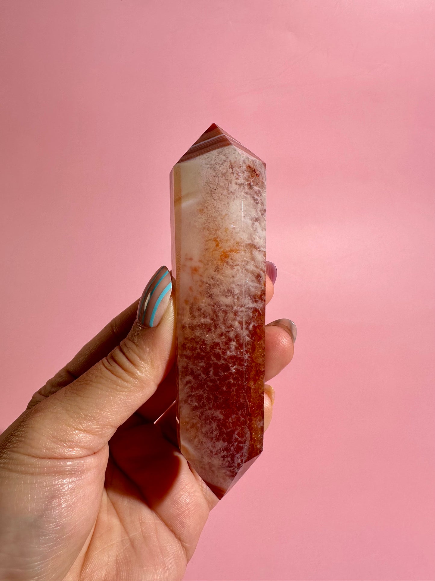 Carnelian Double Terminated Point – Option H | Motivation, Strength & Transformation Energy