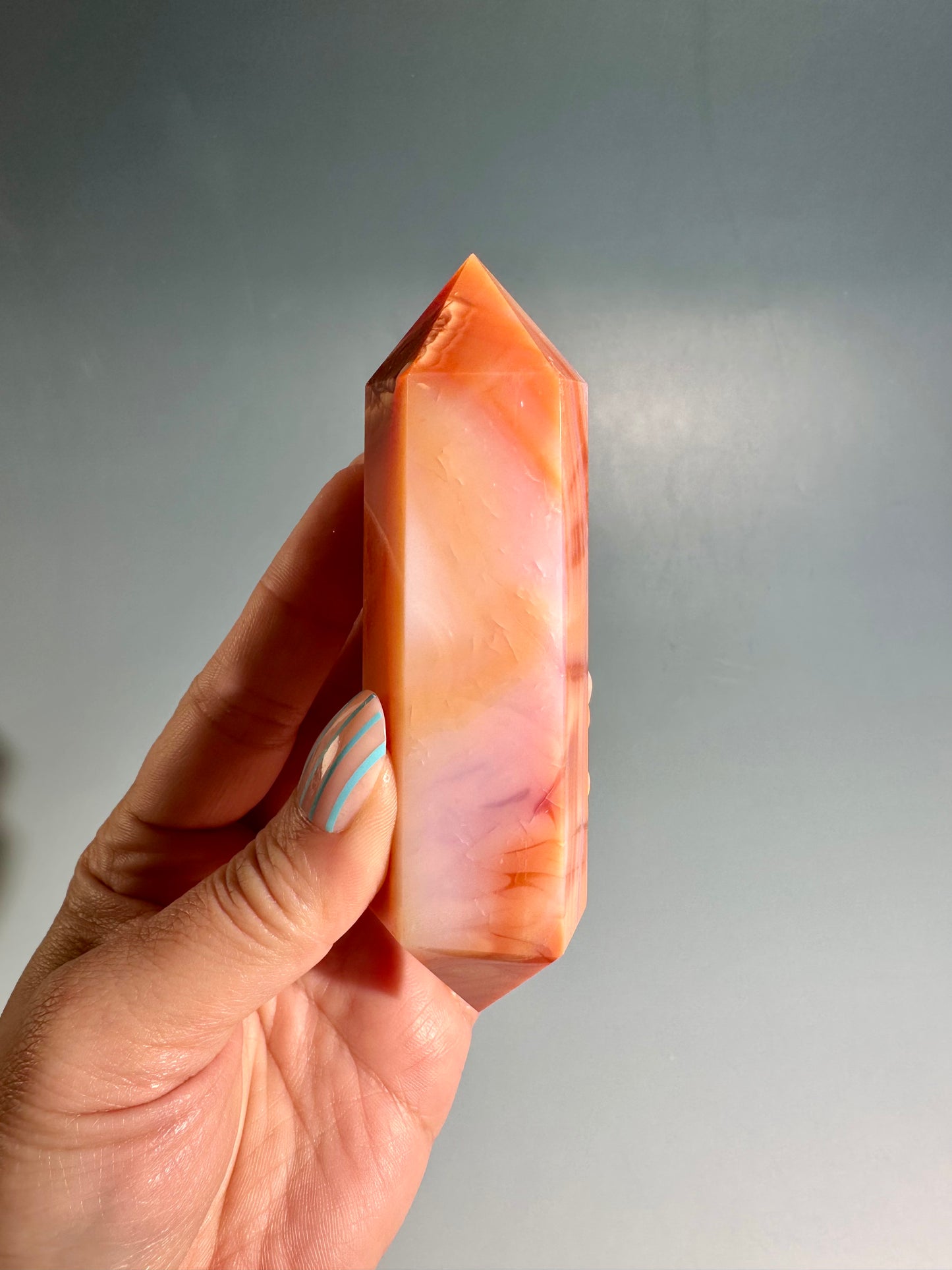 Carnelian Double Terminated Point – Option A | Courage, Vitality & Motivation Energy
