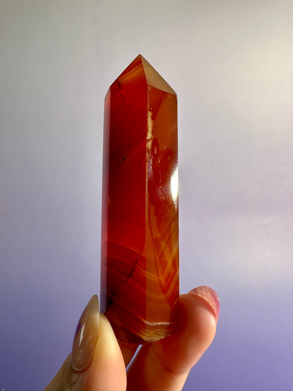 Carnelian Tower Option A | Courage, Vitality & Motivation Crystal