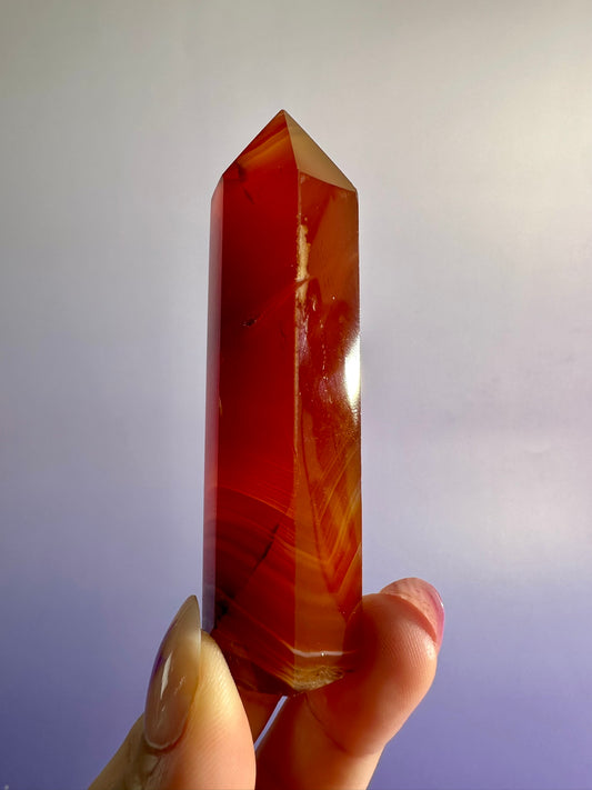 Carnelian Tower Option A | Courage, Vitality & Motivation Crystal