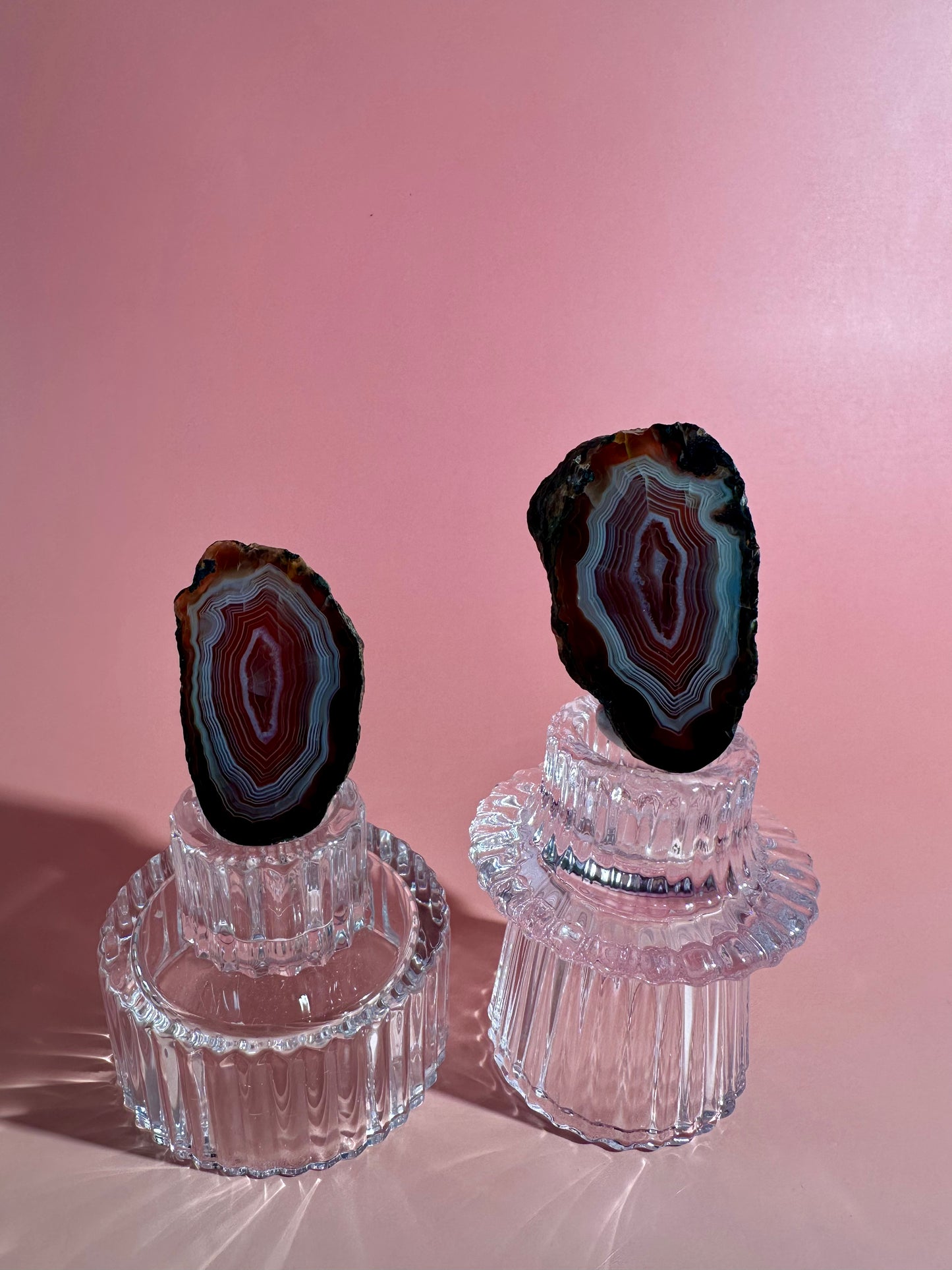Zhanguo Agate Pair Option I | Premium One-of-a-Kind Crystal Pair