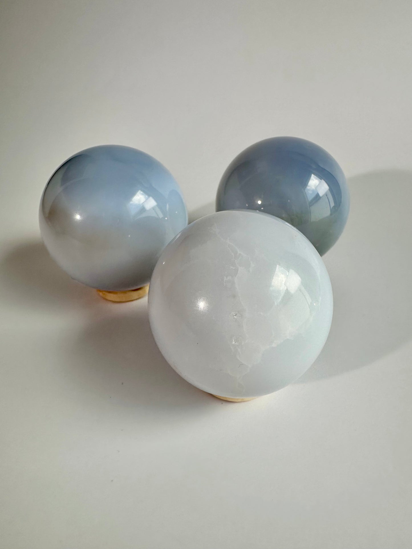 Large Blue Chalcedony Sphere