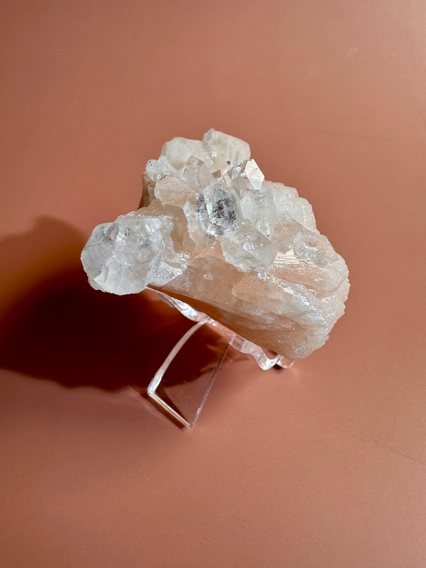 Apophyllite Stilbite Cluster - F