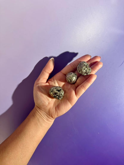 Druzy Pyrite Tumble