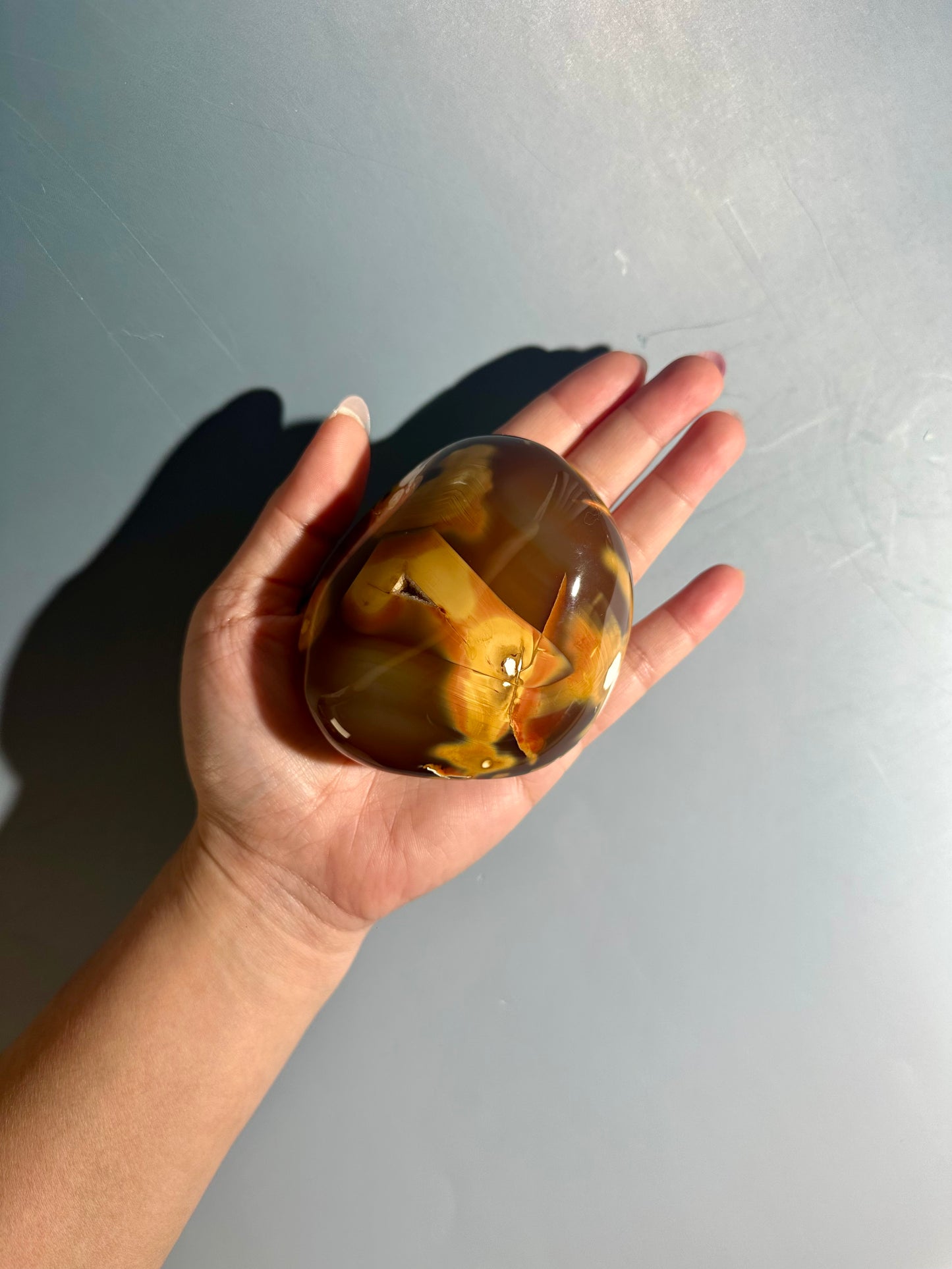 Carnelian Orca Agate Freeform – Option A | Courage, Grounding & Collector Crystal