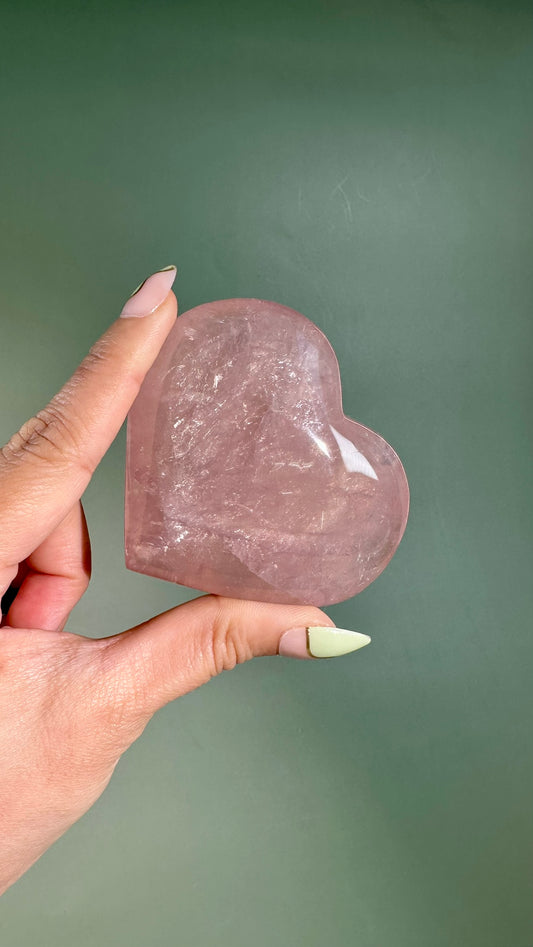 Rose Quartz Heart – Option D