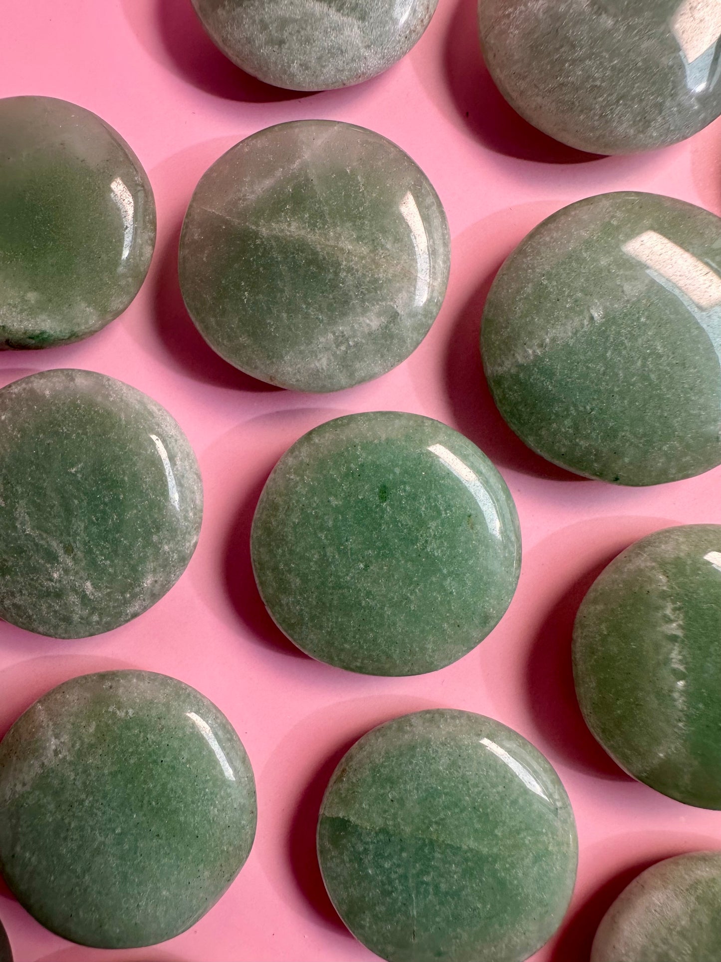 Green Aventurine Mini Flat Palm