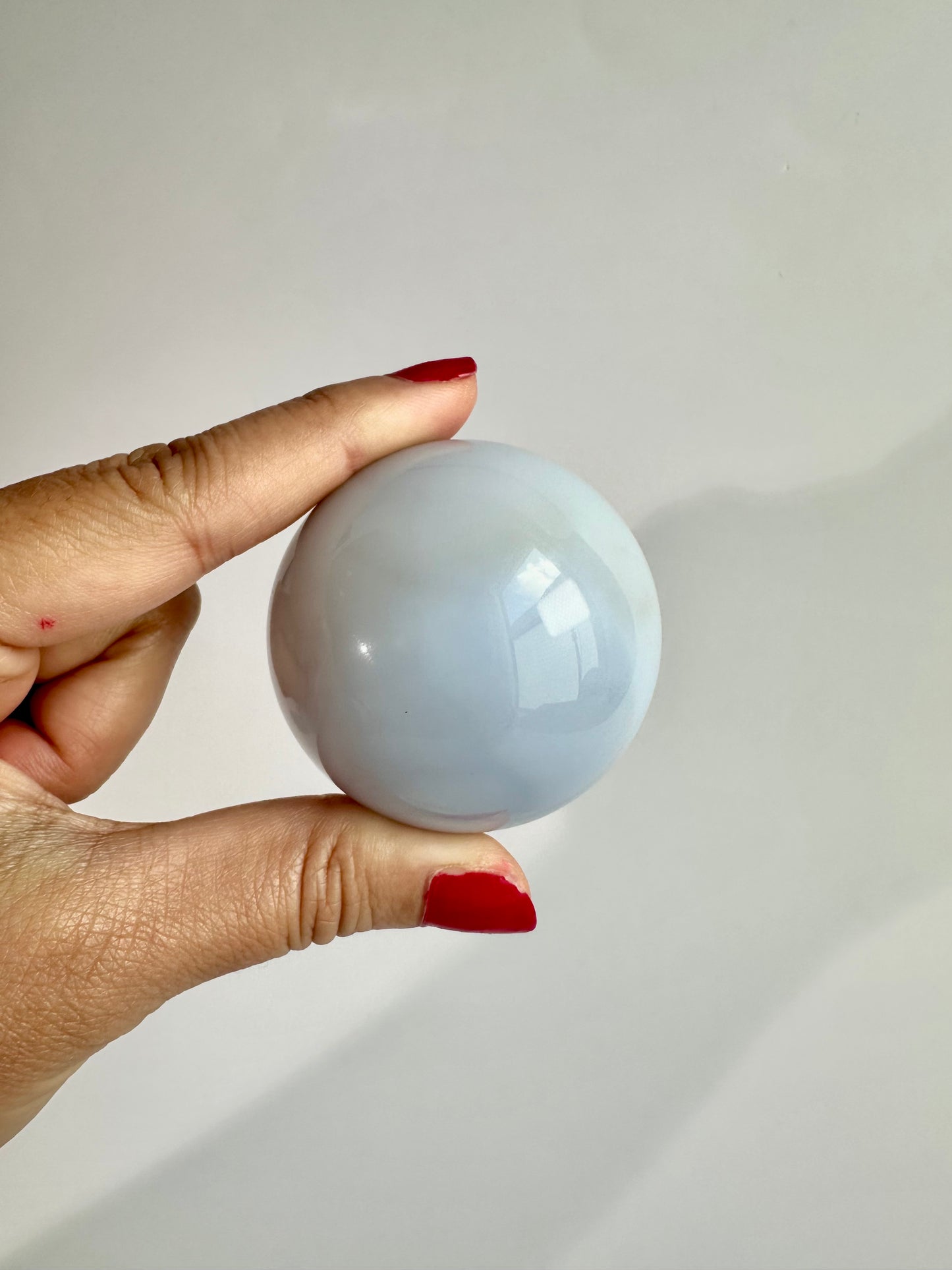 Large Blue Chalcedony Sphere