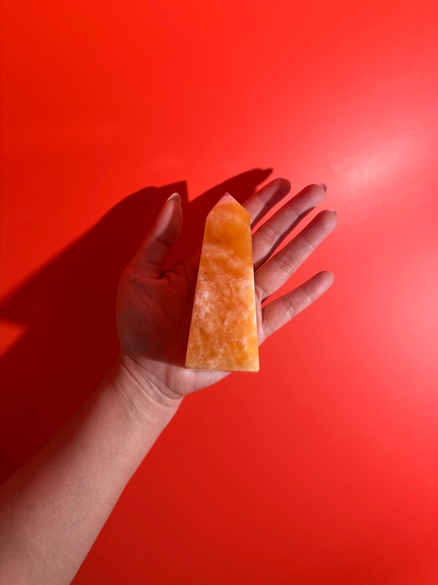 Orange Calcite Tower – Option B | Confidence, Vitality & Motivation Energy